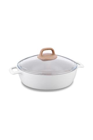 Korkmaz A2982 Gusto Seramik Kısa Tencere 26x7 Cm Sku: Smg8690010556653 Açık