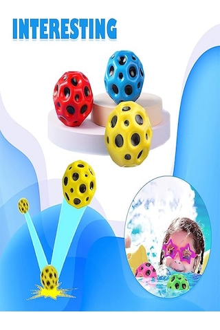 Yükseğe Zıplayan Delikli Bouncer Ball Space Ball Süper Uzay Topu