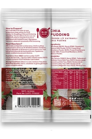 TheLifeCo Chia Pudding 3 x 60 G