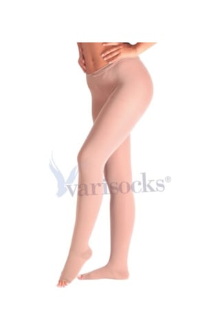 Orta Basınç Ccl 2 Külotlu Burnu Açık Varis Çorabı Çorap