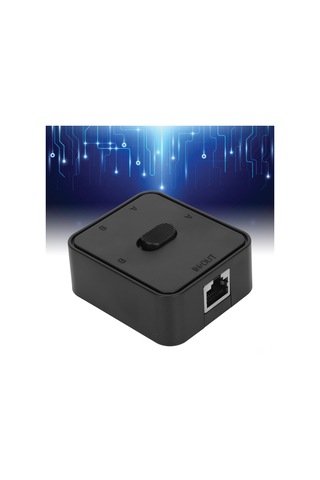 Xindoker Cat6 Rj45 2 Port Ağ Anahtarı - Gigabit Hızlı Veri Transferi - Pasif İç/dış Ağ Değiştirici - Şarj Gereksiz - Plug & Play