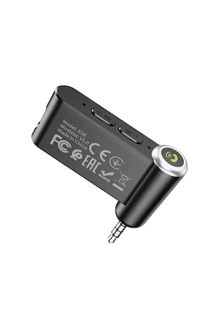 3.5mm Jack Aux Araba Bluetooth 5.0 Alici Kablosuz Mikrofon Handfree Adaptörü Arabada Müzik Ses Aux Bt Kulaklik Alicis