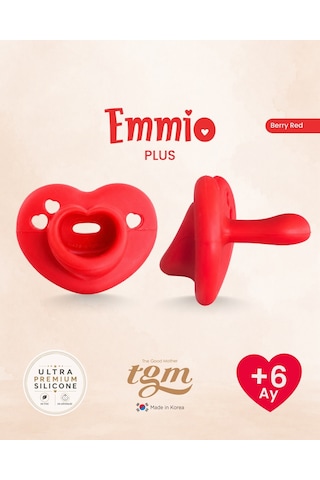 Tgm Baby Ultra Premium Silikon Kalpli Emzik Plus Kırmızı