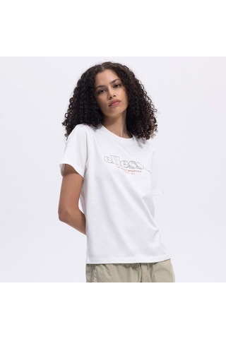 Ellesse Ef445-of Bisiklet Yaka Kadın T-shirt - Kırık Beyaz