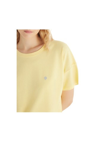 Kadın T-shirt 60547 - Açık Sarı Sarı