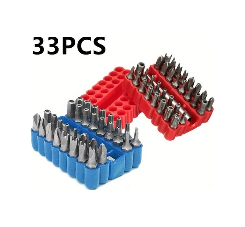 Trendooze 33 Parça Promaster Tornavida Uçları Seti - Kırmızı, Manyetik