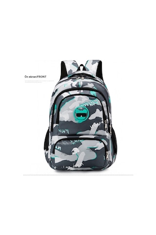 Liseoğrencileri Hafif Basit Kamuflaj Sırttantalari-yeşil Yeşil