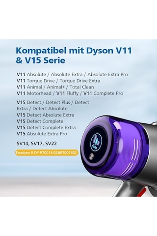 Dyson V11 İçin Filtre, Dyson V11 Animal/absolute/torque Drive/fluffy/extra/complete Pro/ V15 Detect/ Sv14 Sv17 Sv22 Ak Genel