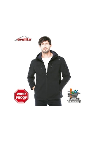 Evolite Evolıte Alpha Softshell Mont Black S Siyah