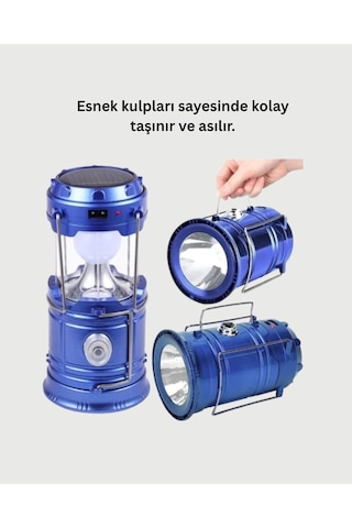 Northcity Usb Şarjlı Çok Fonksiyonlu Kamp Feneri - Taşınabilir Ve Dayanıklı Sarı