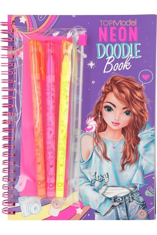 Top Model Neon Kalem Setli Neon Doodle Kitap