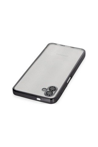 Galaxy A04 Kılıf Razer Lensli Silikon - Siyah