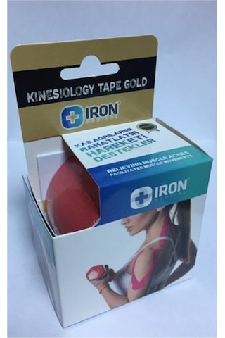 Iron Tape Kinesio Bandı 5 Metre X 5 Cm Kırmızı