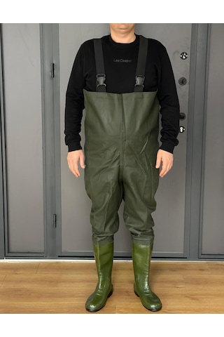 Askılı Bahçıvan Tulum, Çizmeli, 3.8 Mm Mebran Kaplama