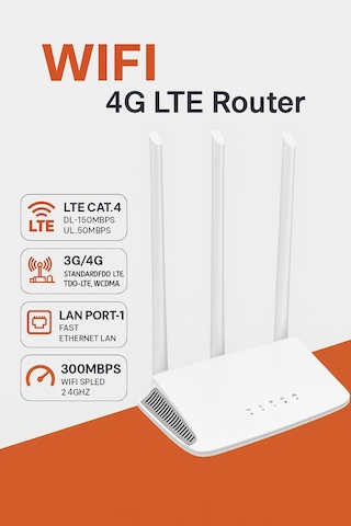 4g Modem - Wifi 4g Lte Router Tak-çalıştır Mobil İnternet Çözümü
