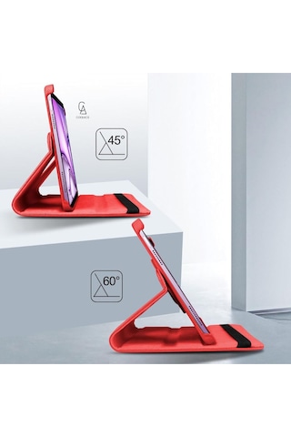 Apple Uyumlu iPad Air 11 2024 A2902-a2903 M2 Dönebilen Tablet Kılıfı + Ekran Koruyucu + Tablet Kalem