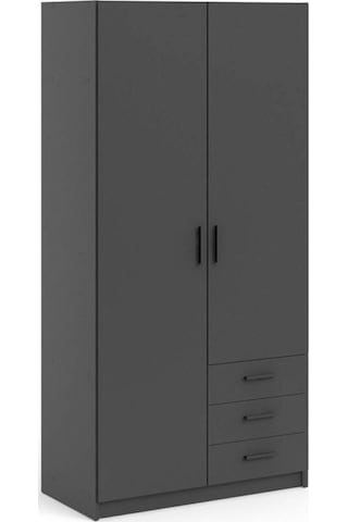 Mimoza Giyinme Dolabı - Çok Amaçlı Dolap - Gardırop 90 Cm-2 Kapaklı-3 Çekmeceli