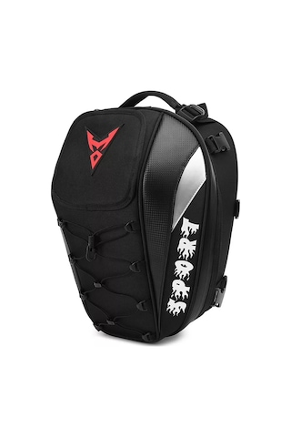 Gahome Motosiklet Arka Çanta - Kırmızı Siyah