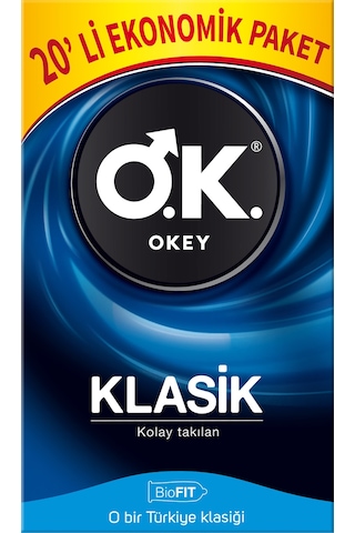 Okey Klasik 40'lı Prezervatif&Okey Çilek Kayganlaştırıcı Jel100ml
