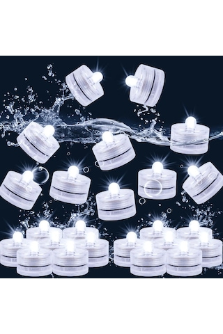 Led Alevsiz Mumlar Işık Su Geçirmez Dekoratif Mumlar Sualtı