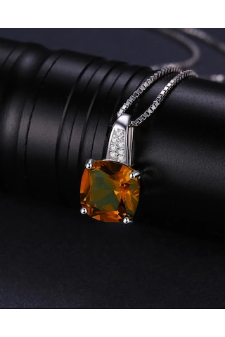 Brezza Lusso Jewelry Zultanit Diaspora Zarit Sultanit Taşlı Kadın Gümüş Kolye 45 CM 45 CM