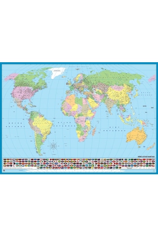 Ks Games 300 Parça World Map - Dünya Haritası Puzzle - 19264