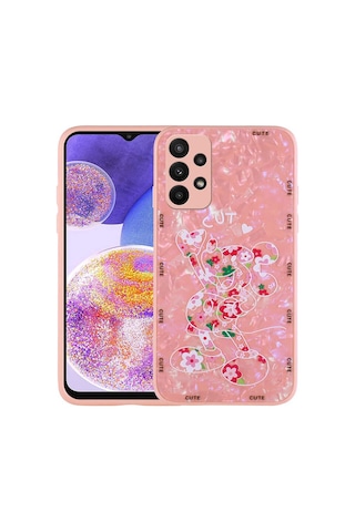 Zore Samsung Galaxy Uyumlu A33 5g Kılıf Desenli Sert Silikon Nvth Mumila Kapak - White Rabbit