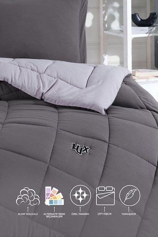Elart Violet Comfort Uyku Seti Çift Kişilik Antrasit Antrasit