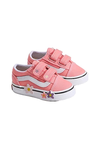 Vans Old Skool V Flower Çocuk Günlük Ayakkabı Vn000z5xgsb1 Pembe