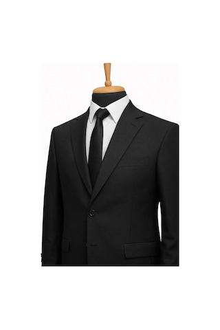 Dekosan Erkek Regular Fit Baba Takım Elbise - 7555 Siyah