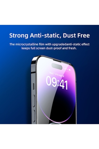 Apple iPhone Uyumlu 14 Pro Anti-static Temperli Full Cam Ekran Koruyucu 2 Adet - 728806603