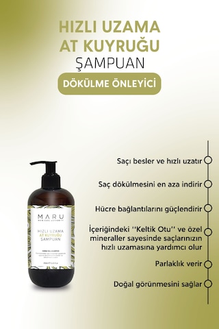 Maru Hızlı Uzamaya Yardımcı At Kuyruğu Şampuan 250 Ml