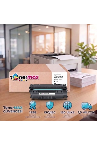 Hp Laserjet P2014 Uyumlu Toner Çipli Q7553a 10'lu 3.000 Sayfa