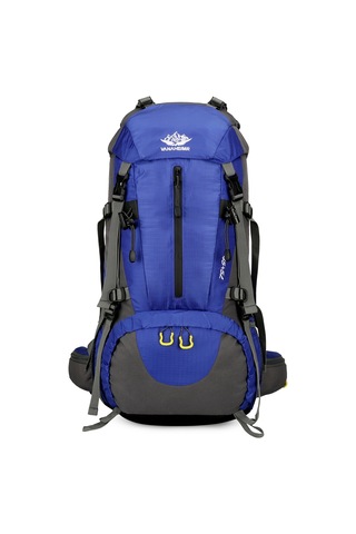 Vanaheımr-50l Yürüyüş Sırt Çantası Su Geçirmez Kamp Sırt Çantası,mavi Mavi