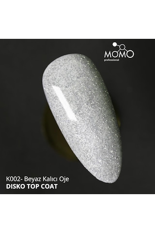 Momo Professional Undefined Kalıcı Oje İçin Disko Efekt Top Coat 10 Ml