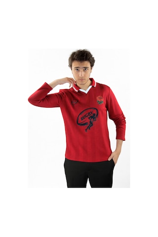 Urbantrendstore Rugby Tasarımlı Günlük Rahat Kullanım Casual Tişört Kırmızı