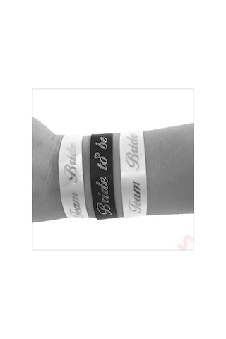 Bride To Be Ve Team Bride Bileklik, 5 Adet - Gümüş