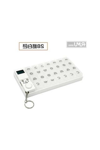 Ulzyvf Elektronik Zamanlayıcılı 28 Bölmeli Hap Kutusu - Dayanıklı Yaşlı İlaç Saklama Kutusu Diğer