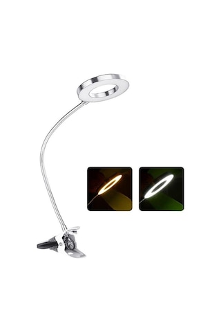 Nikula-8x Büyütmeli Mandallı, Usb Girişli Masa Lambalı, Okuma Ve Güzellik Salon İçin Büyüteç 2088a