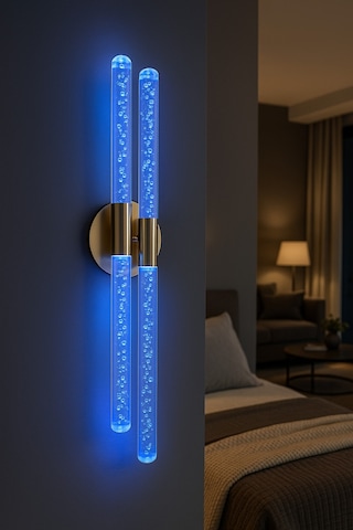 Bh Bubblelight Dubble Şık Ve Zarif Modern Led Duvar Aplik Gold Rgb Elektrikli Kumandalı Gold