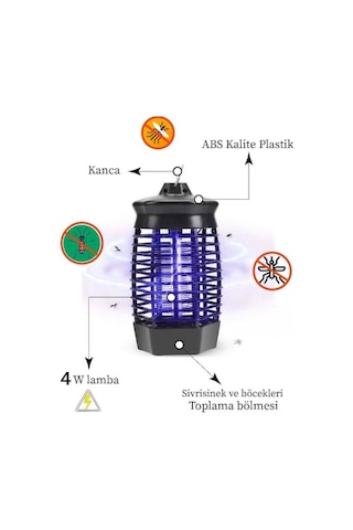 Zhltools Elektrikli Sinek Öldürücü Cız Lamba