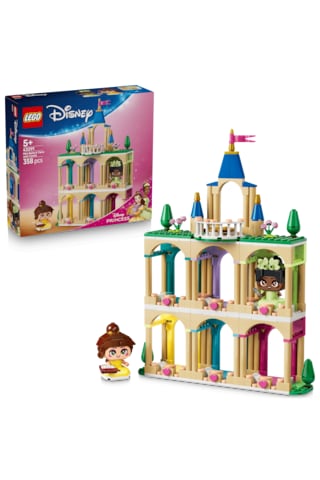 LEGO® ǀ Disney Princess Şato ile Mini Belle ve Tiana 43291 – 5 Yaş ve Üzeri için Aksesuarlar İçeren Oyuncak Yapım Seti (358 Parça)
