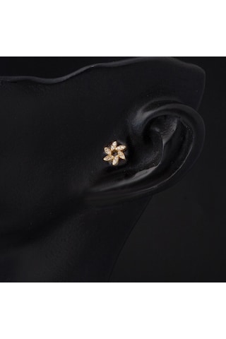 Bilezikci  14 Ayar Altın Piercing Tragus Küpe Kphsy14k22496 Sarı