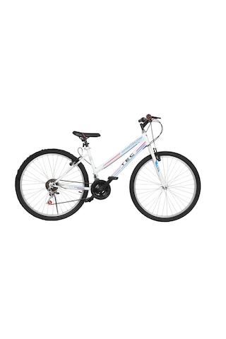 Bisiklet Vision Tec Eros 26" Jant 21 Vites Kadın Dağ Bisikleti Beyaz - Pembe & Vitesli Bisiklet Beyaz - Pembe