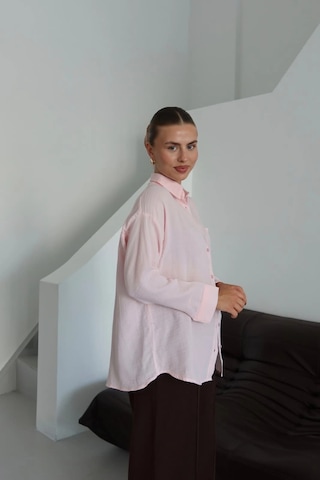 Kazax Tek Cepli Müslin Gömlek Pembe Pt Pembe