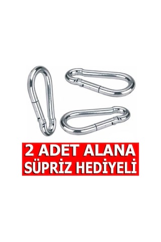 Galvanizli Karabina Hamak Salıncak Askısı Çelik Kanca