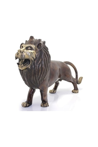 Metal Aslan Biblosu 60 Cm Renkli