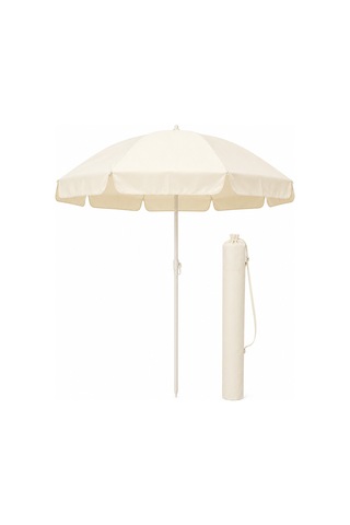 Yek Outdoor 200 Cm Plaj Ve Bahçe Şemsiyesi Taşıma Çantalı Krem