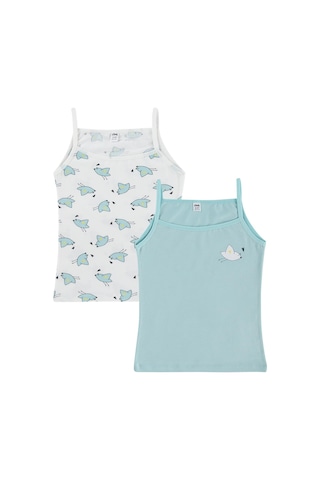Civil Girls Cute Bird 2-12 Yaş Kız Çocuk 2'li Atlet - Standart