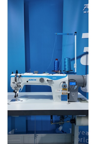Jack 2060g Full Otomatik Çift Papuç Dikiş Makinası 3'lü Transporrt Sistemli Orta Ayak Yükseklik Ayarlı, 9mm Yok
